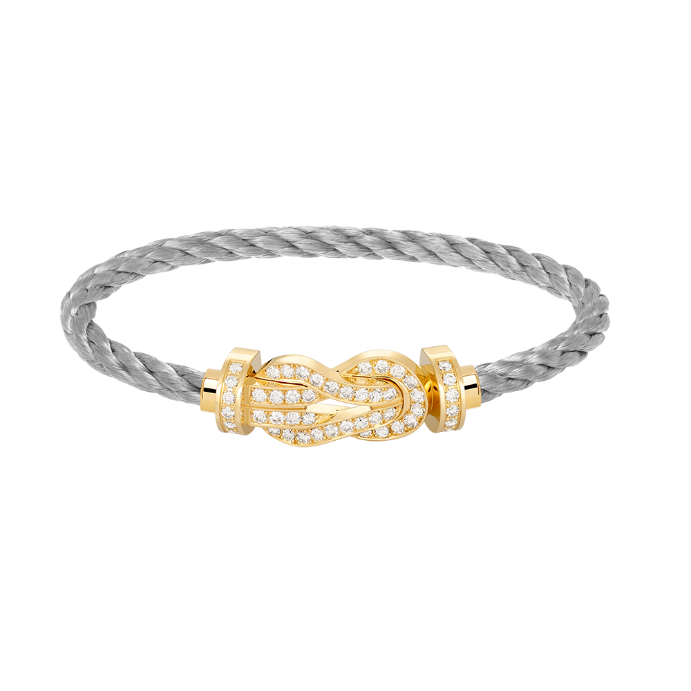 [Angela Jewellery]CHANCE LARGE 8 FIGURE BUCKLE FULLDIAMOND BRACELET GOLD