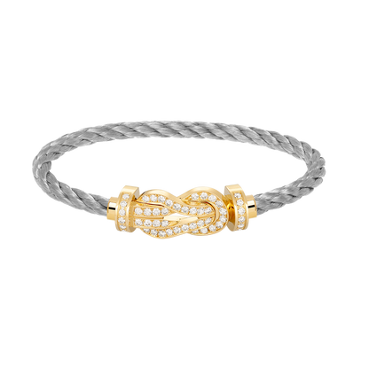 [Angela Jewellery]CHANCE LARGE 8 FIGURE BUCKLE FULLDIAMOND BRACELET GOLD