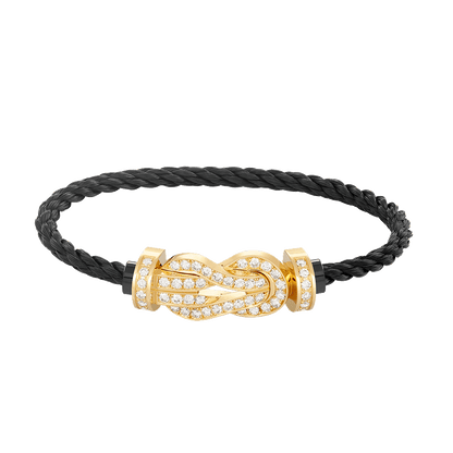 [Angela Jewellery]CHANCE LARGE 8 FIGURE BUCKLE FULLDIAMOND BRACELET GOLD