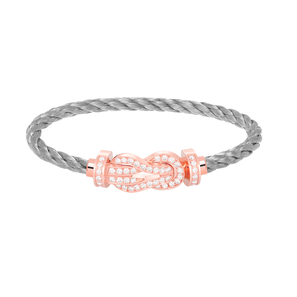[Angela Jewellery]CHANCE LARGE 8 FIGURE BUCKLE FULL DIAMOND BRACELET ROSE GOLD