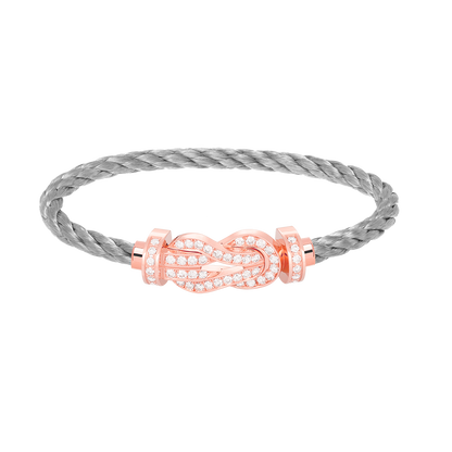 [Angela Jewellery]CHANCE LARGE 8 FIGURE BUCKLE FULL DIAMOND BRACELET ROSE GOLD