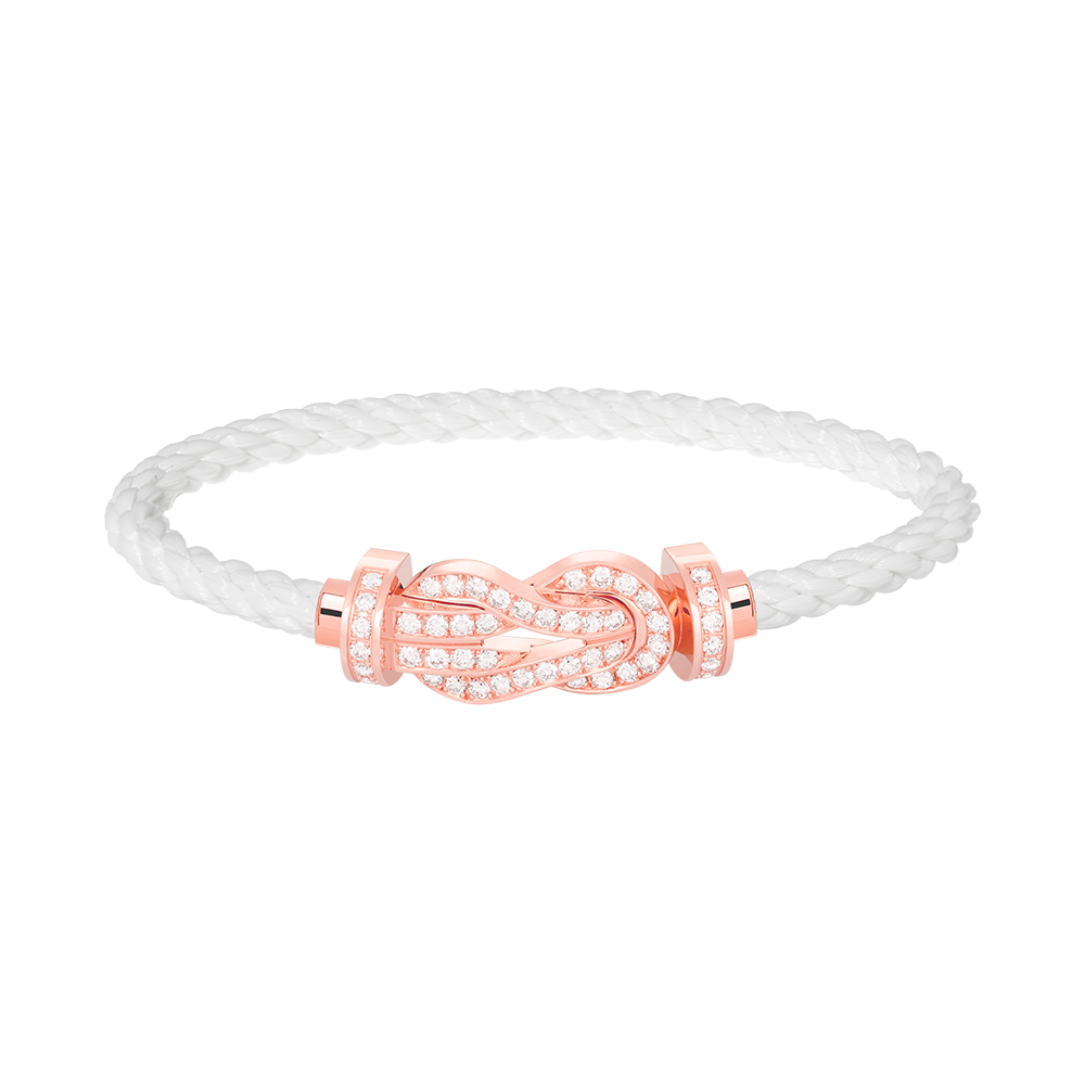 [Angela Jewellery]CHANCE LARGE 8 FIGURE BUCKLE FULL DIAMOND BRACELET ROSE GOLD
