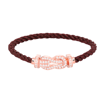 [Angela Jewellery]CHANCE LARGE 8 FIGURE BUCKLE FULL DIAMOND BRACELET ROSE GOLD
