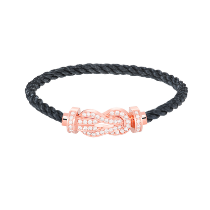 [Angela Jewellery]CHANCE LARGE 8 FIGURE BUCKLE FULL DIAMOND BRACELET ROSE GOLD