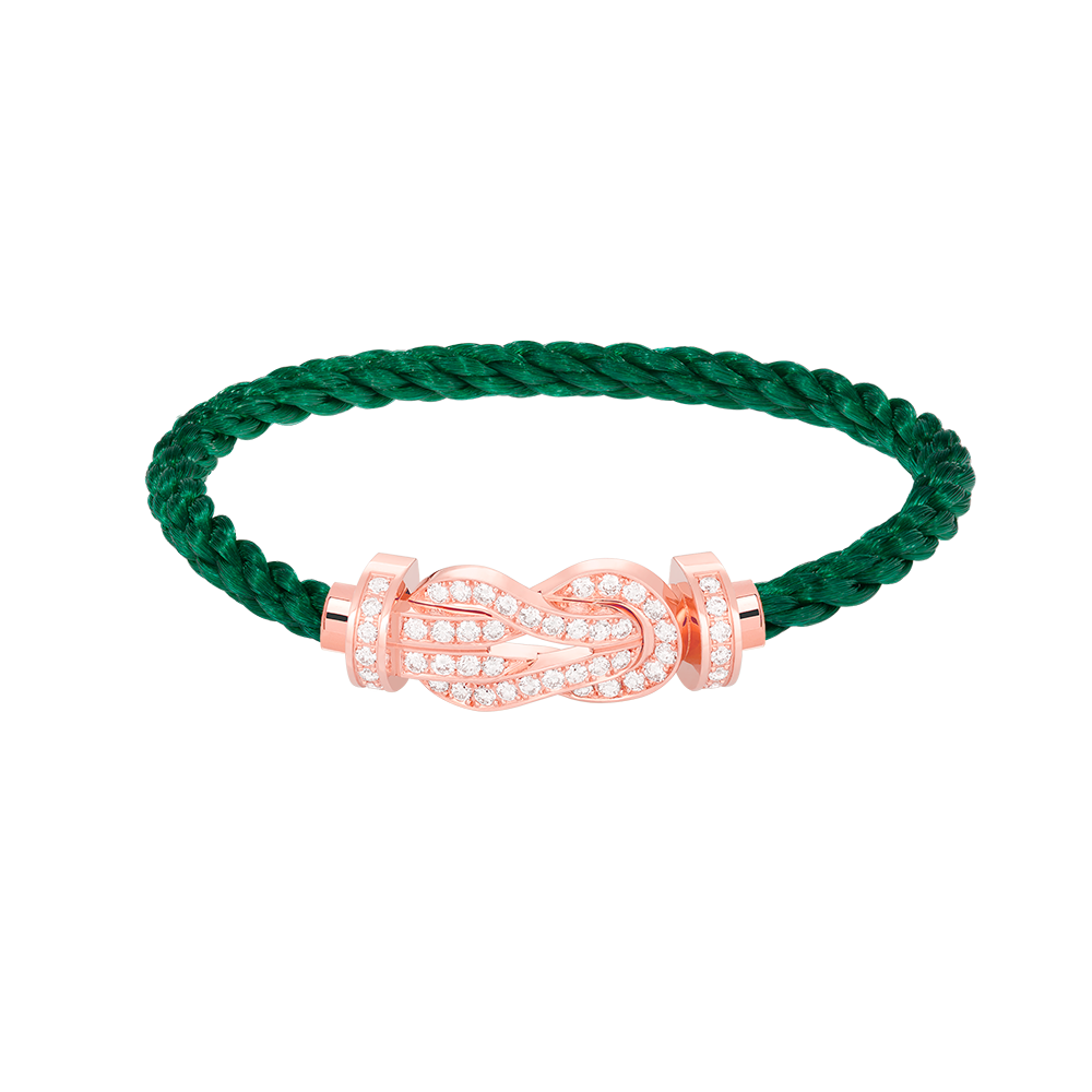 [Angela Jewellery]CHANCE LARGE 8 FIGURE BUCKLE FULL DIAMOND BRACELET ROSE GOLD