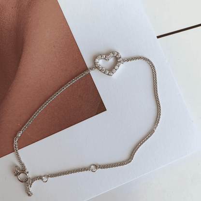 Angela Jewelry]Heart Shape Lover Bracelet