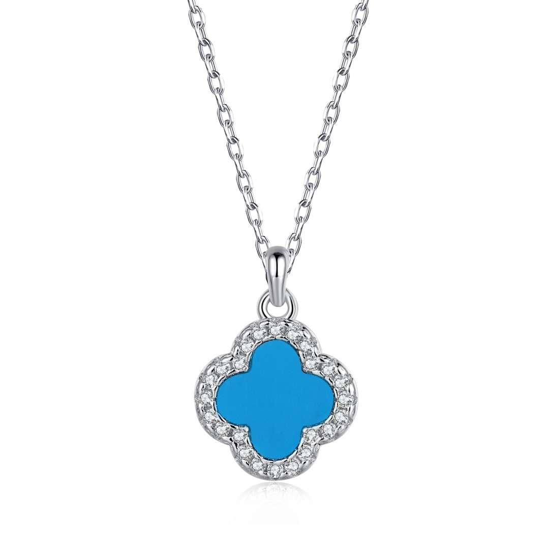 Angela Jewelry]Dainty Flower Shape Necklace