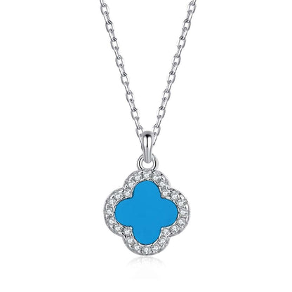 Angela Jewelry]Dainty Flower Shape Necklace
