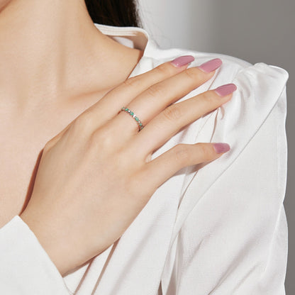 Angela Jewelry]Sparkling Vibrant Round Shape Daily Ring