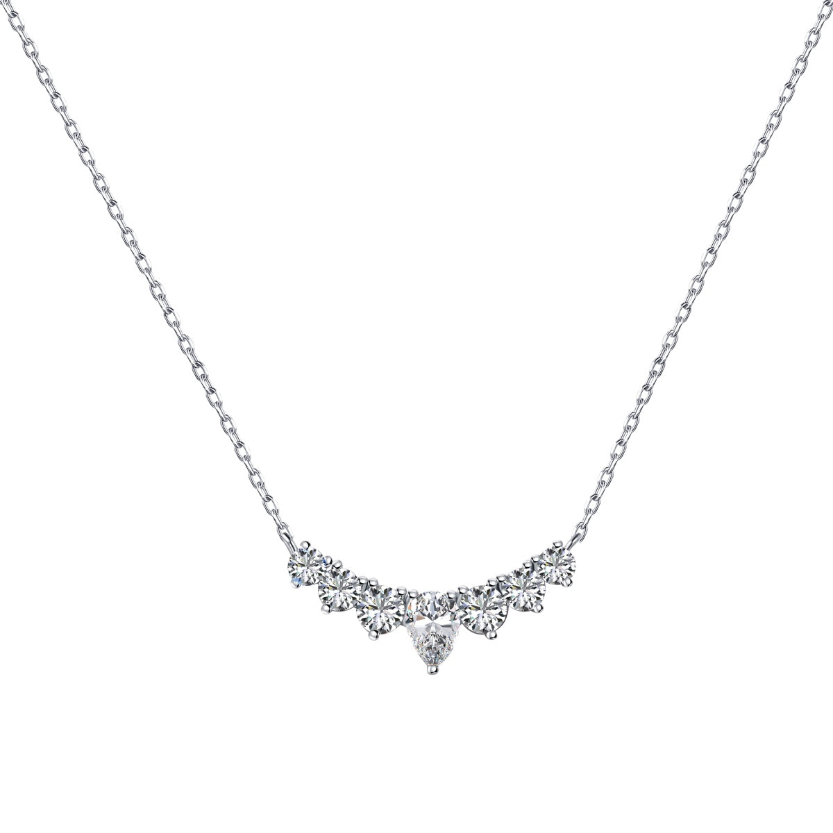 Angela Jewelry]Dainty Colorful Heart Necklace