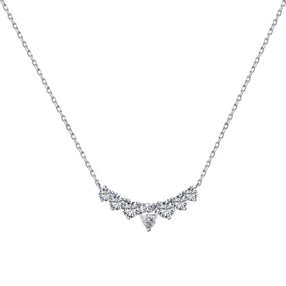 Angela Jewelry]Dainty Colorful Heart Necklace