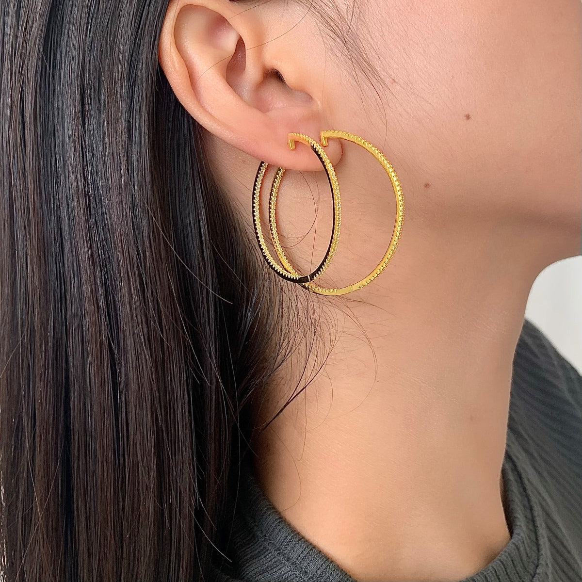 Angela Jewelry]Popular Large Hoop Earrings
