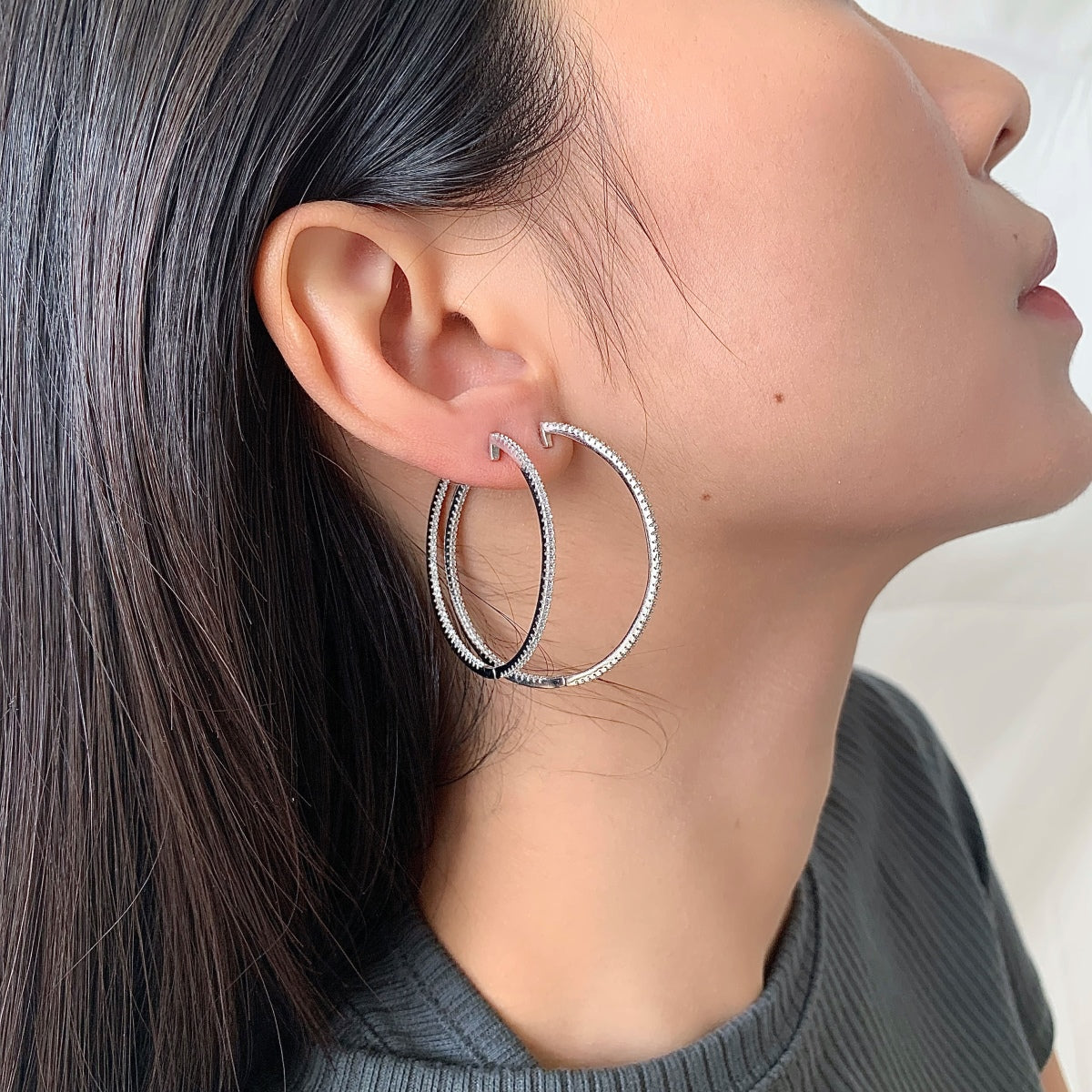 Angela Jewelry]Popular Large Hoop Earrings