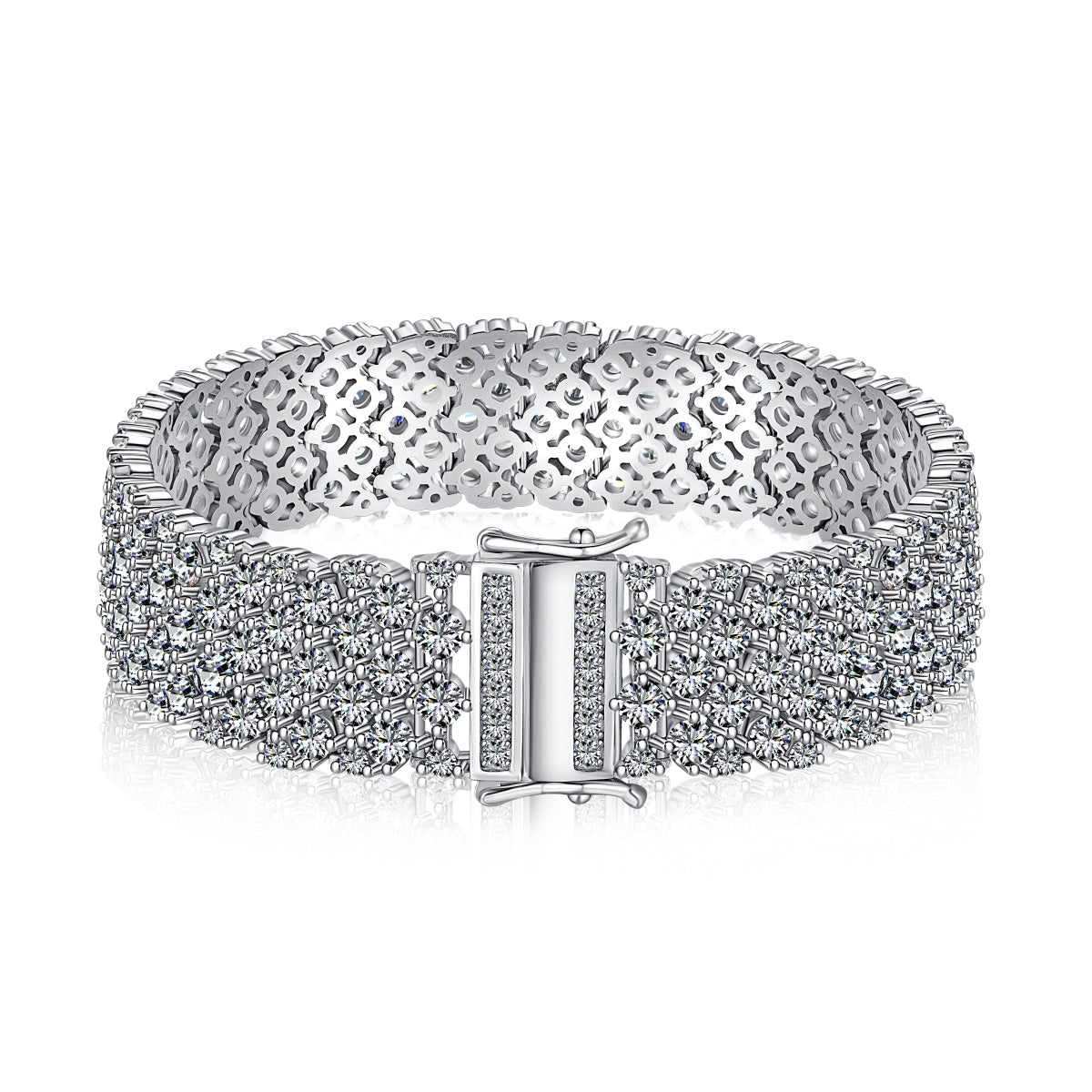 Angela Jewelry]Ornate Elegant Round Cut Party Bracelet