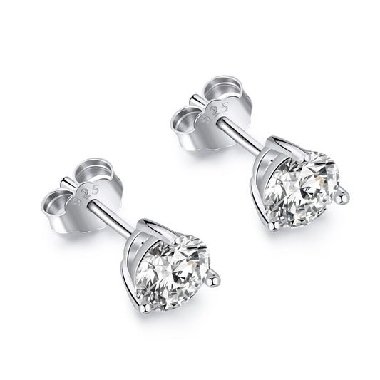 Angela Jewelry]Dainty Round Shape Earrings