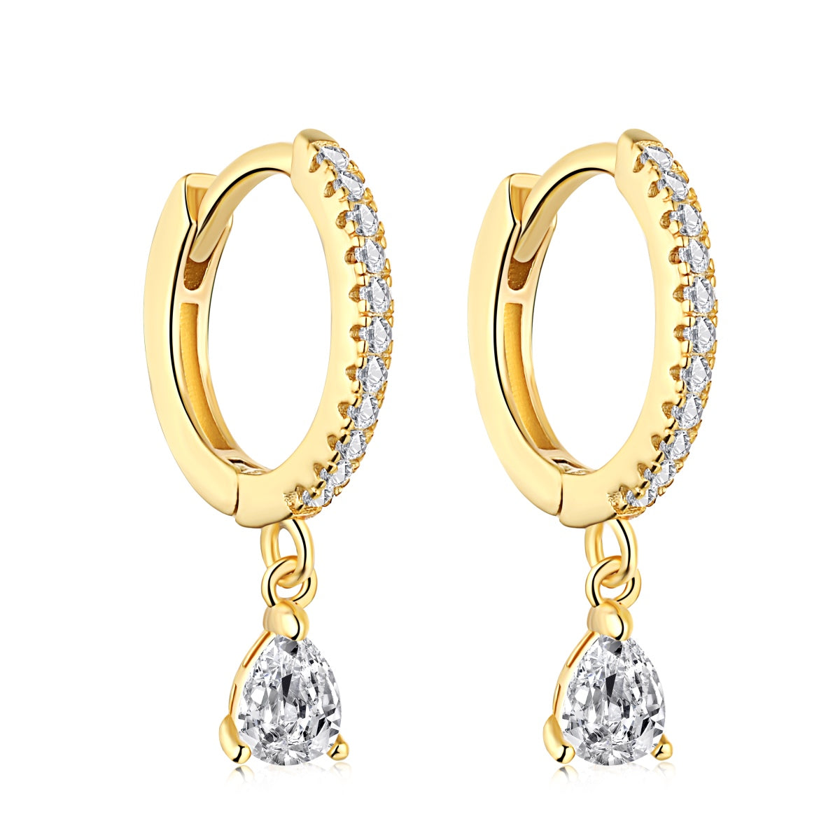 Angela Jewelry]Luxurious Geometric Drop Earrings