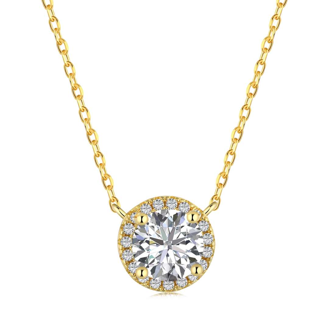 Angela Jewelry]Luxurious Round Cut Necklace
