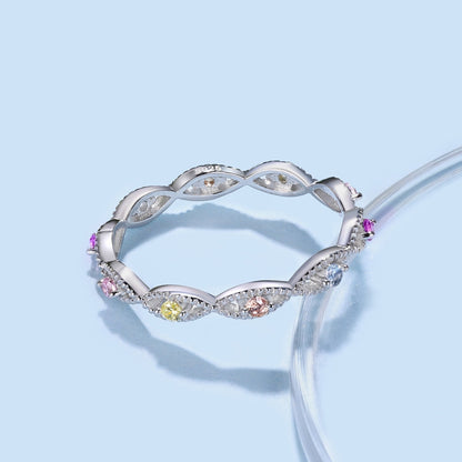 Angela Jewelry]Elegant Energetic Round Cut Daily Ring