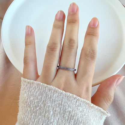 Angela Jewelry]Delicate Sparkling Round Cut Daily Ring