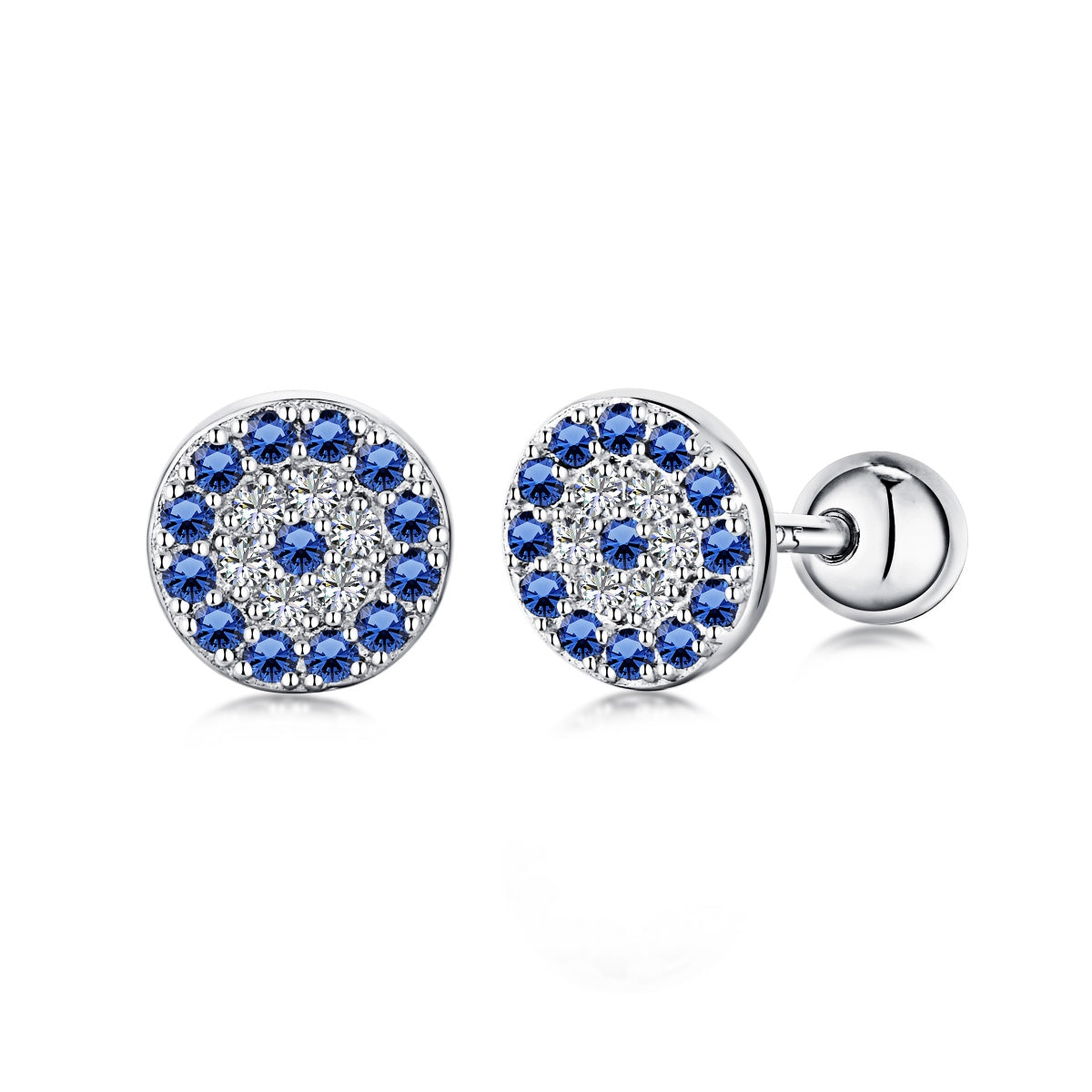 Angela Jewelry]Devil's Eye Ear Bone Nail Earrings