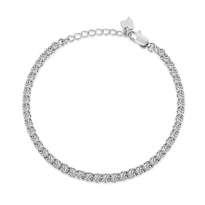 Angela Jewelry]Sparkling Round Cut Daily Bracelet