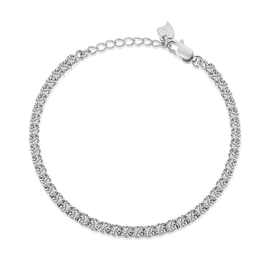 Angela Jewelry]Sparkling Round Cut Daily Bracelet