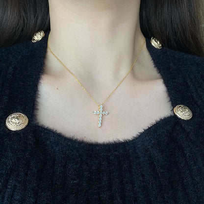 Angela Jewelry]Unique Cross Shape Necklace