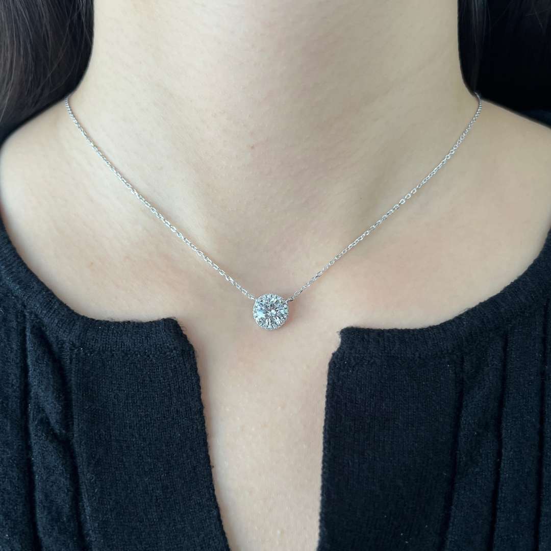 Angela Jewelry]Luxurious Round Cut Necklace