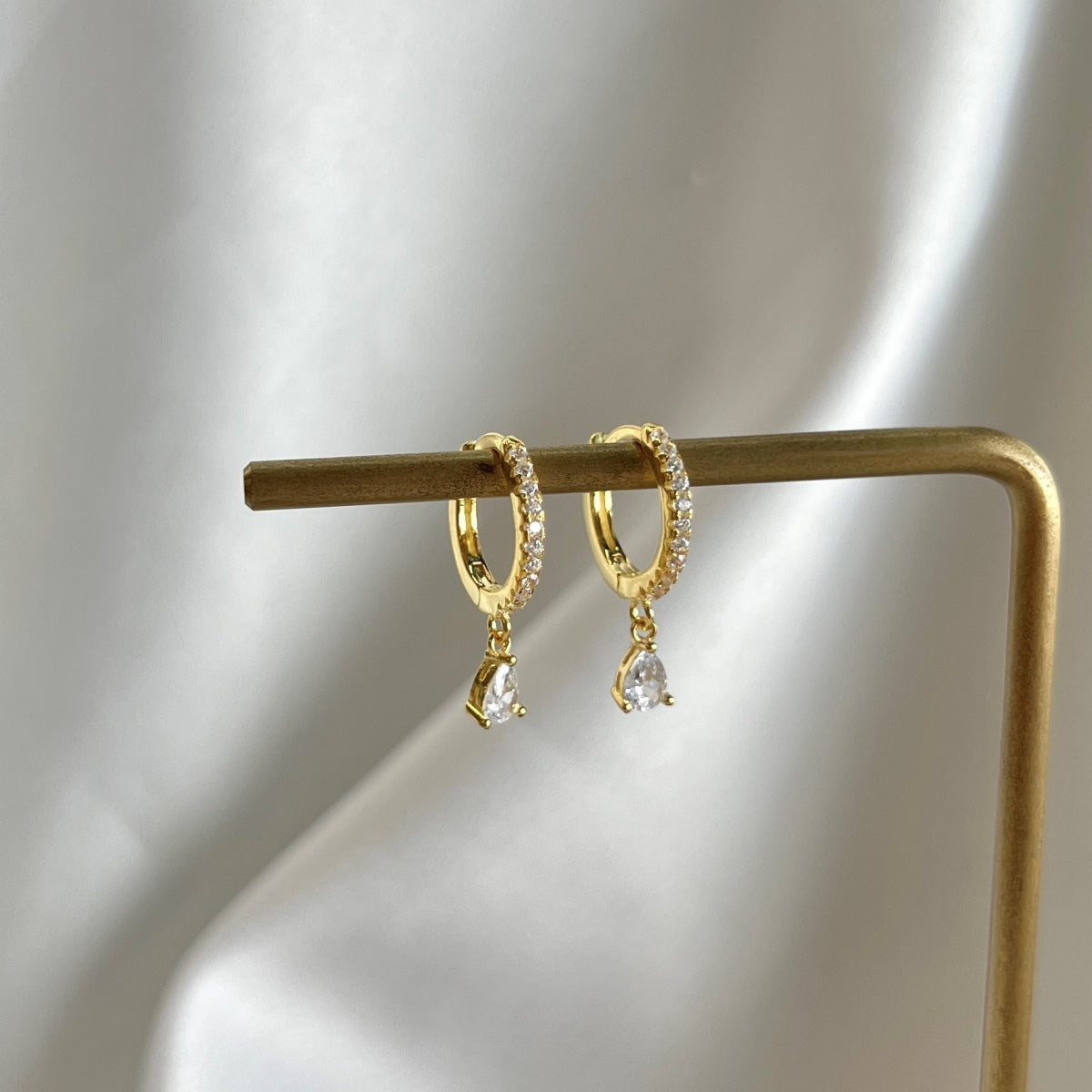 Angela Jewelry]Luxurious Geometric Drop Earrings