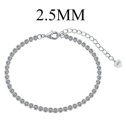 Angela Jewelry]Dazzling Sparkling Round Cut Daily Bracelet