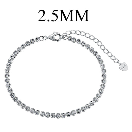 Angela Jewelry]Dazzling Sparkling Round Cut Daily Bracelet