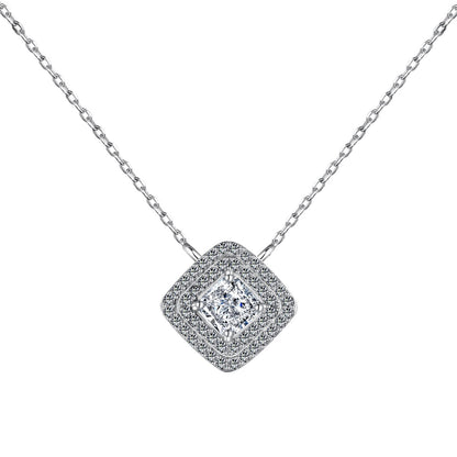 Angela Jewelry]Sparkling Asscher Cut Necklace