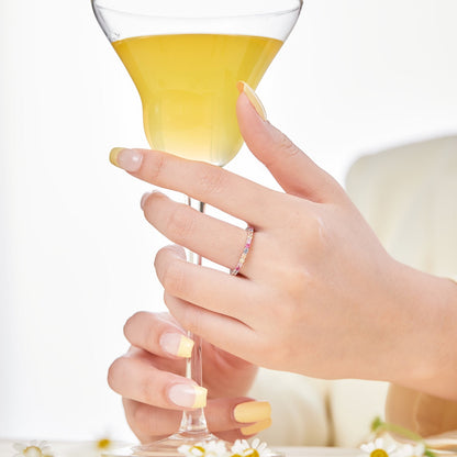 Angela Jewelry]Elegant Vivid Round Cut Daily Ring