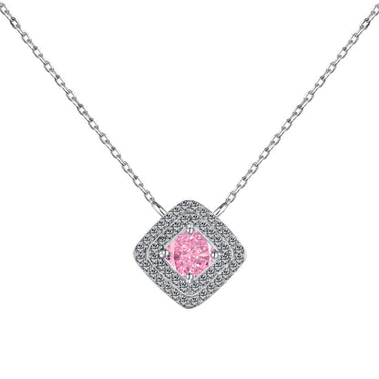 Angela Jewelry]Sparkling Asscher Cut Necklace
