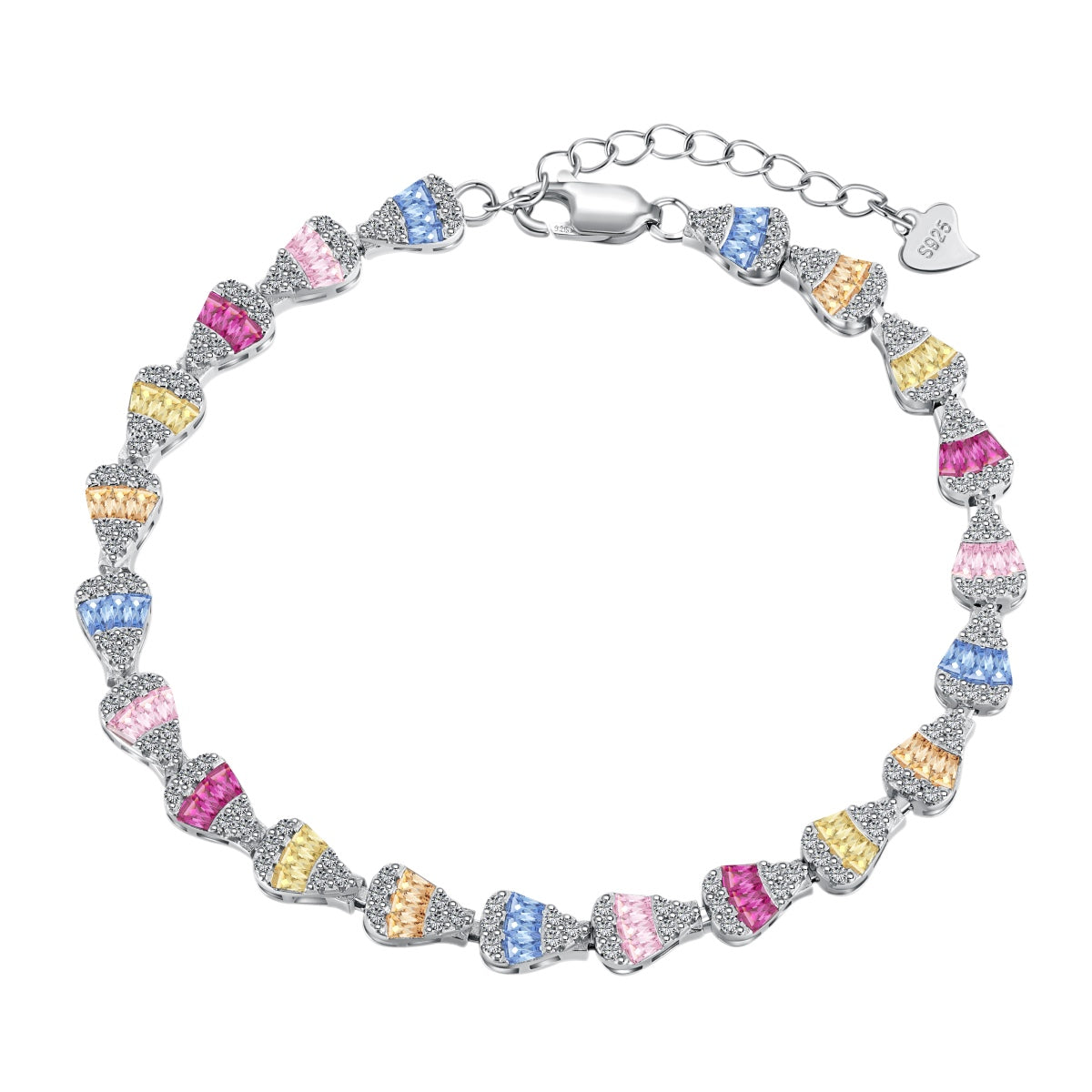 Angela Jewelry]Radiant Water Drop Shape Daily Bracelet