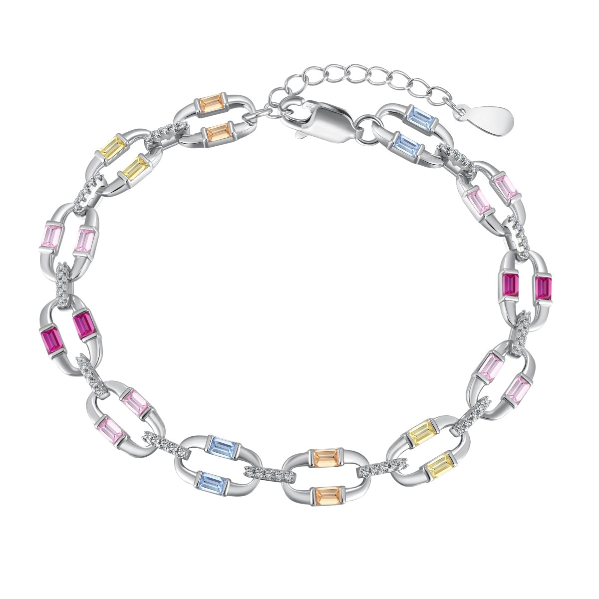 Angela Jewelry]Dazzling Colorful Daily Bracelet