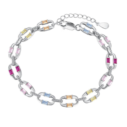 Angela Jewelry]Dazzling Colorful Daily Bracelet