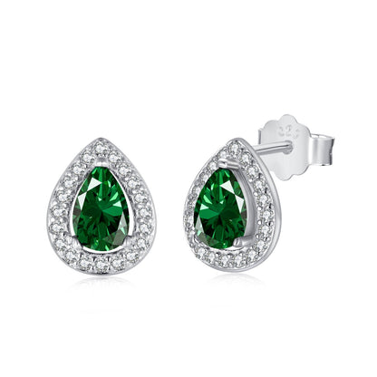 Angela Jewelry]Luxurious Water Drop Shape Earrings