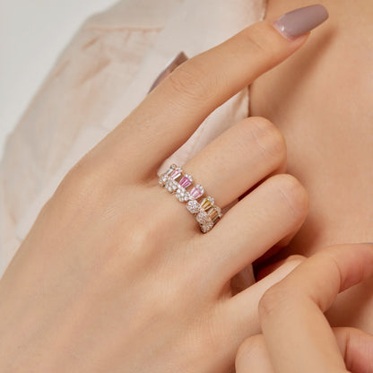 Angela Jewelry]Gorgeous Radiant Cut Daily Ring