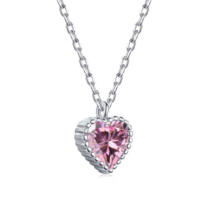 Angela Jewelry]Ornate Heart Shape Necklace