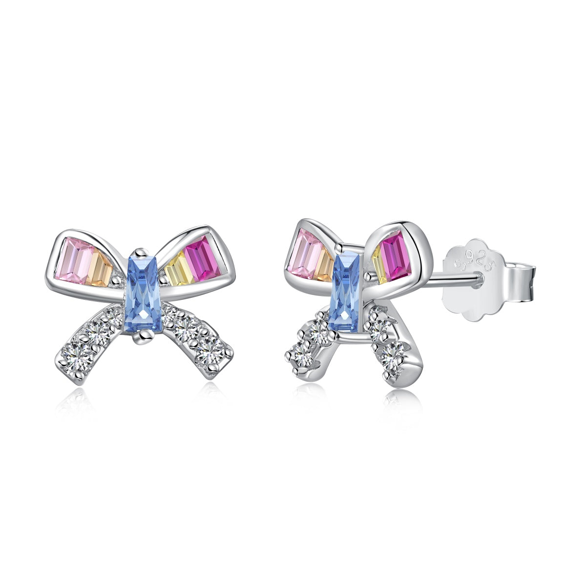 Angela Jewelry]Ornate Butterfly Shape Daily Earrings
