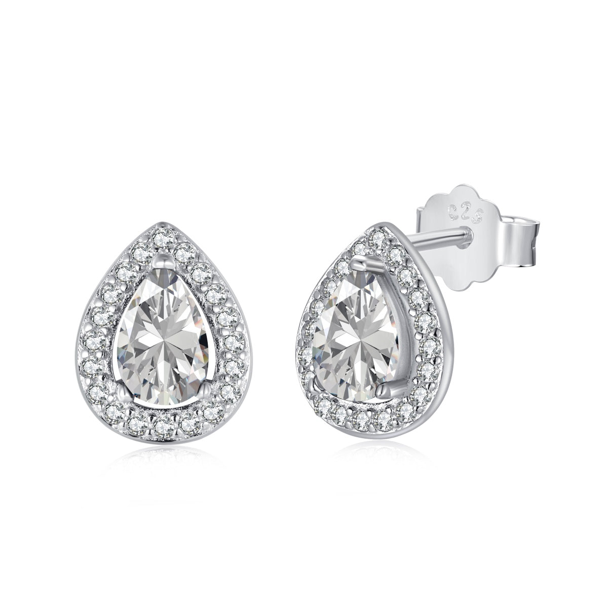 Angela Jewelry]Luxurious Water Drop Shape Earrings