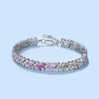 Angela Jewelry]Dazzling Unique Multi Shape Daily Bracelet