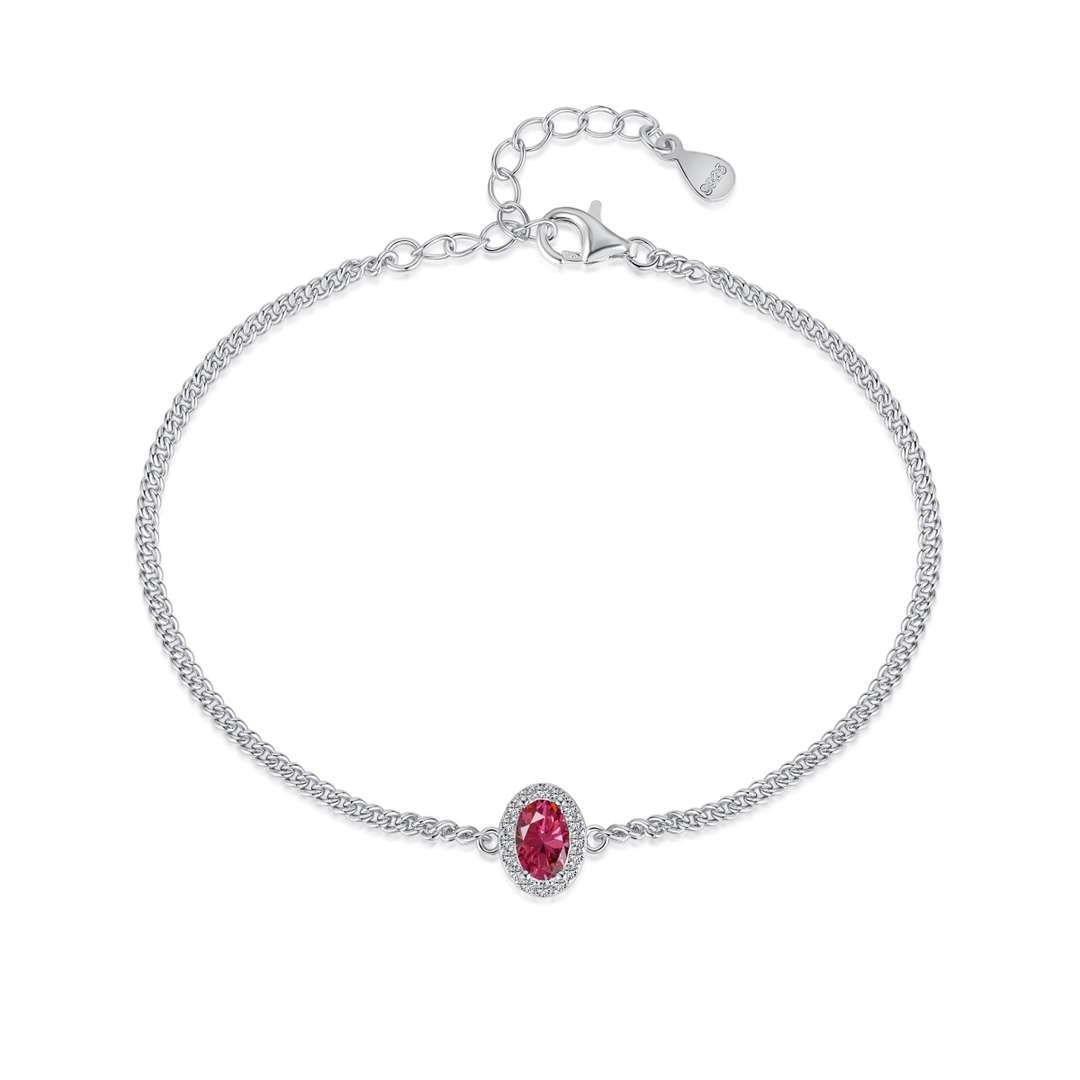 Angela Jewelry]Exquisite Oval Shape Bracelet