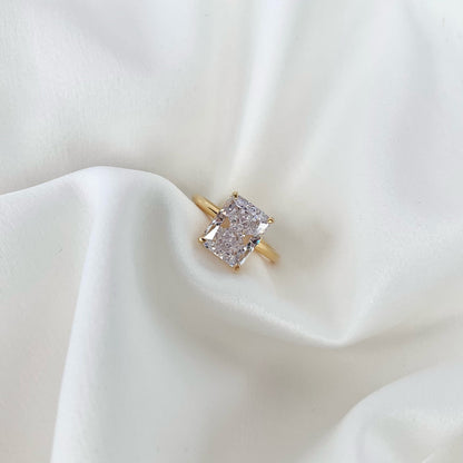 Angela Jewelry]4.0 Carat Ornate Enchanting Radiand Cut Banquet Ring