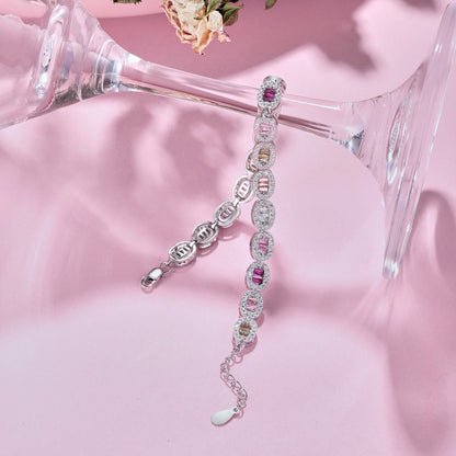 Angela Jewelry]Exquisite Ornate Emerald Cut Daily Bracelet