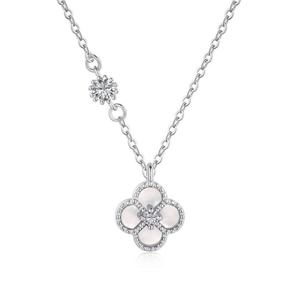 Angela Jewelry]Delicate Flower Shape Necklace