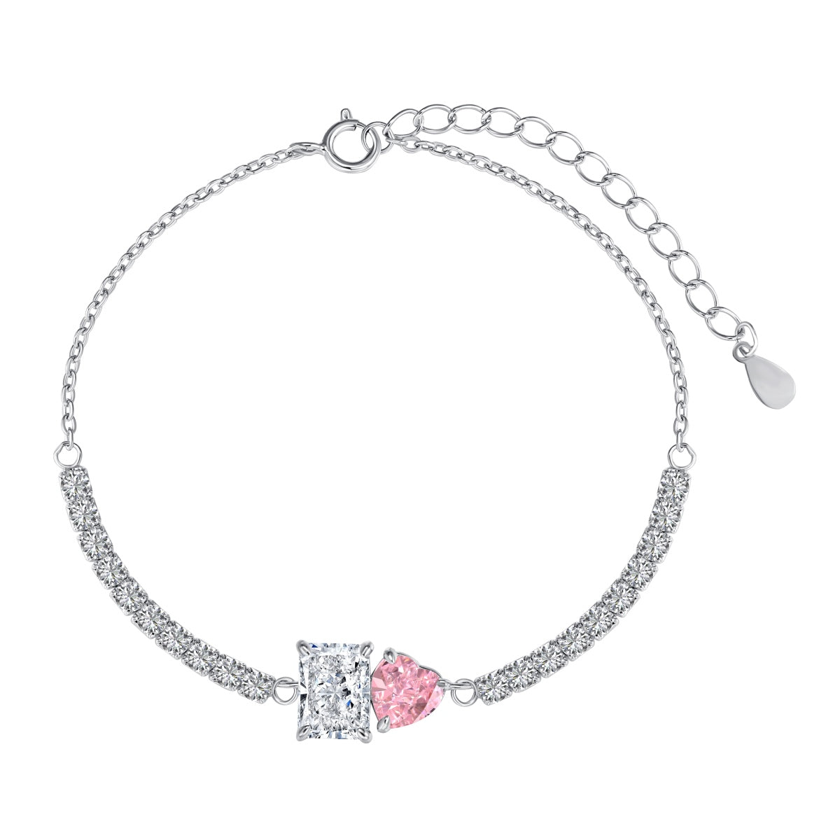Angela Jewelry]Dazzling Unique Multi Shape Lover Bracelet