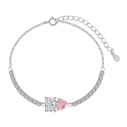 Angela Jewelry]Dazzling Unique Multi Shape Lover Bracelet