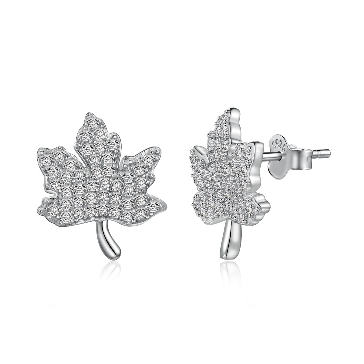 Angela Jewelry]Exquisite Maple Leaf Design Earrings